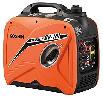 【中古】 工進 (KOSHIN) インバーター 正弦波 発電機 (定格出力1.6kVA) GV-16i 超低騒音型 防災用 災害用 静音 防音型 備蓄 災蓄 非常用 電源 台風 地震