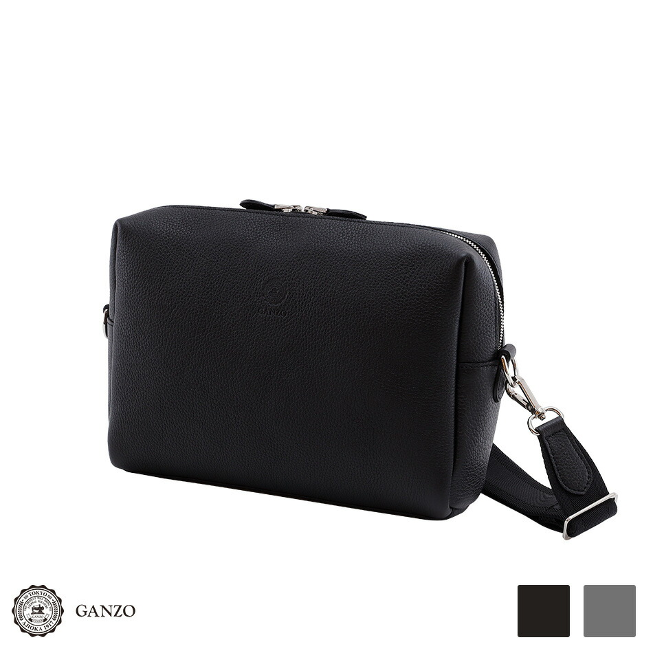 楽天市場】GANZO ガンゾ 7QS-H ミニ ショルダーバッグ ブラウン メンズ