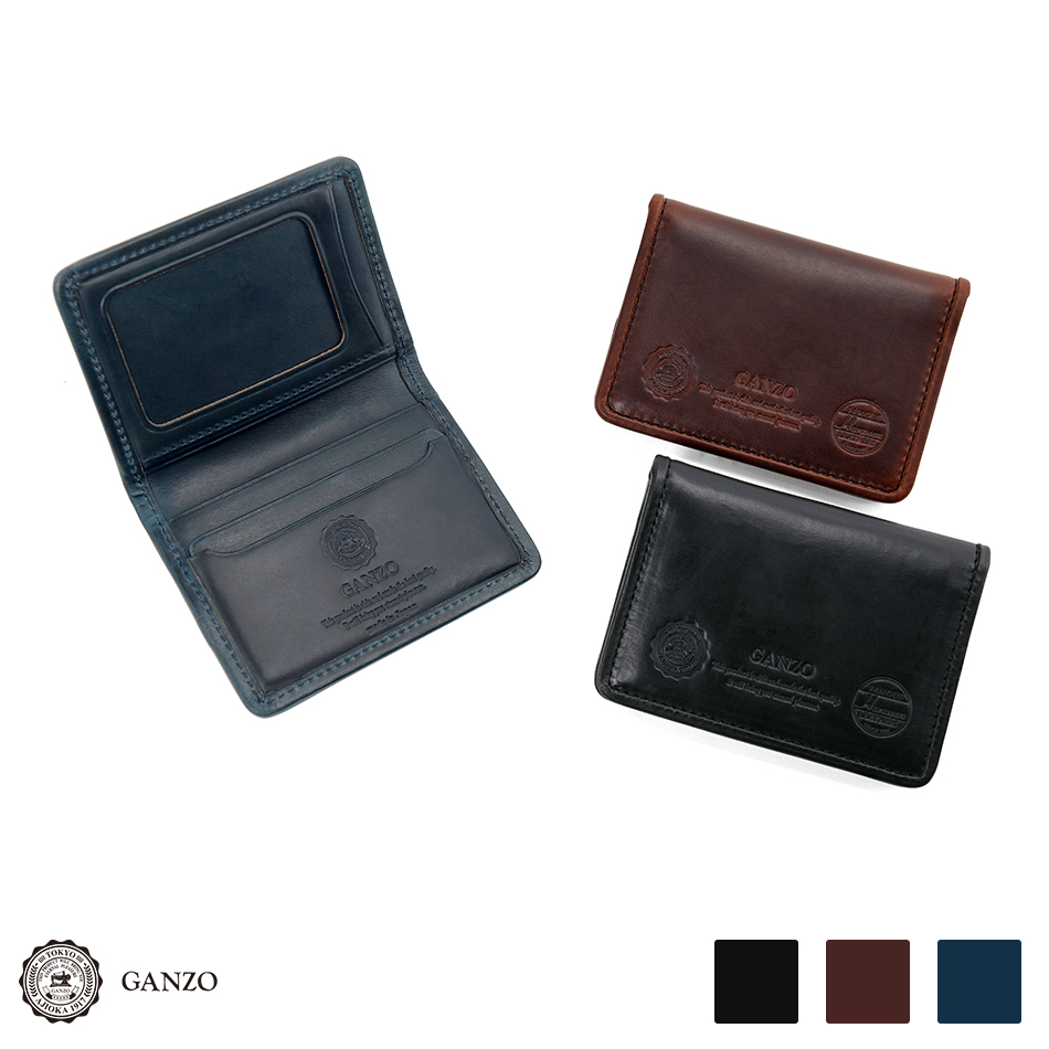 Ganzo ガンゾ Gh5 パスケース ガンゾ 定期入れ Ganzo ブラック 財布 ケース ブラウン ネイビー ａｊｉｏｋａ二つ折り タイプの定期入れ カードケースにも