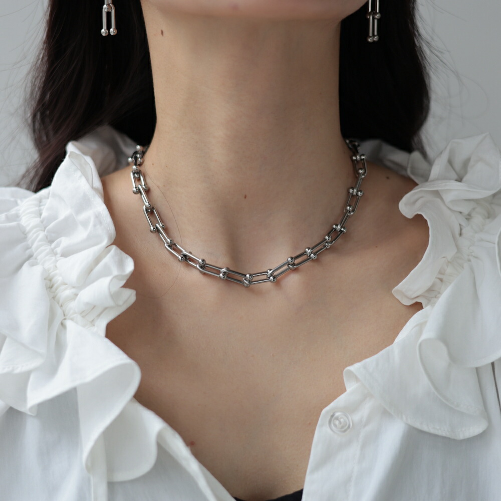 【10/1限定P10倍＆980円OFFクーポン】N101 ネックレス 金属アレルギー対応 サージカルステンレス シルバー ゴールド チョーカー ボール チェーン メンズライク おしゃれ レディース 女性 プレゼント 付けっぱなし ジュエリー 高レビュー