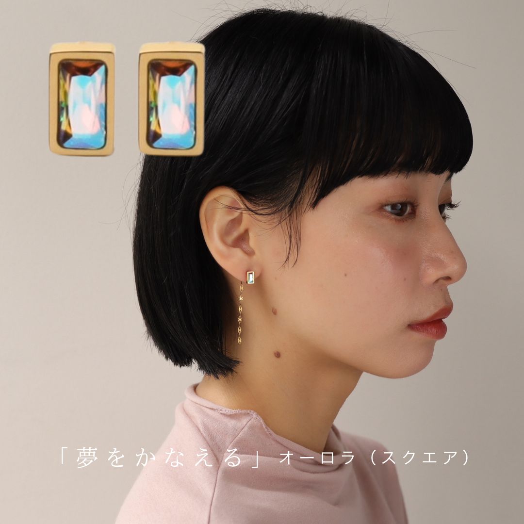 yuki(ドキ子さん)ROOMコラボ】P442 ピアス イヤリング 金属アレルギー