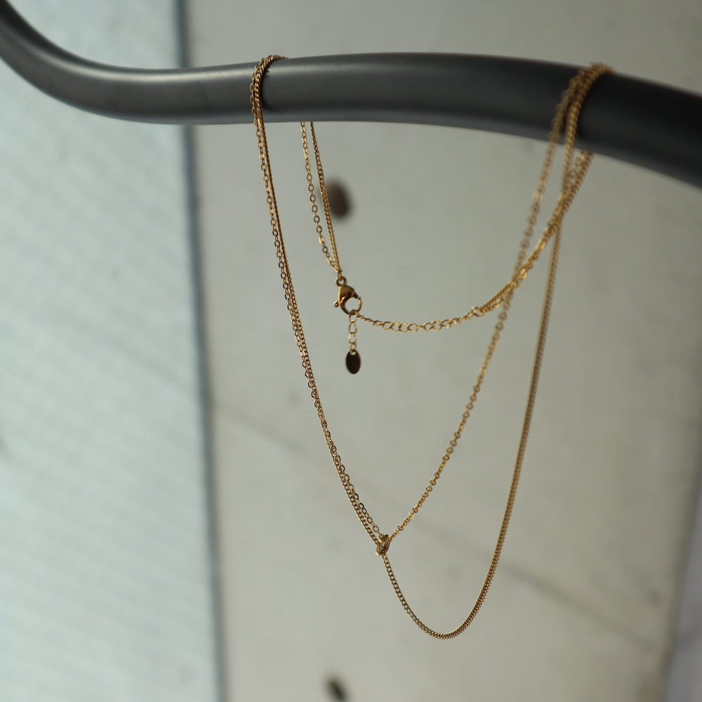 SIENA ROSE Nudie Diamond 5粒ネックレスクリア Nudie Diamond・5粒ネックレス[クリア]／シエナロゼ（SIENA ROSE）