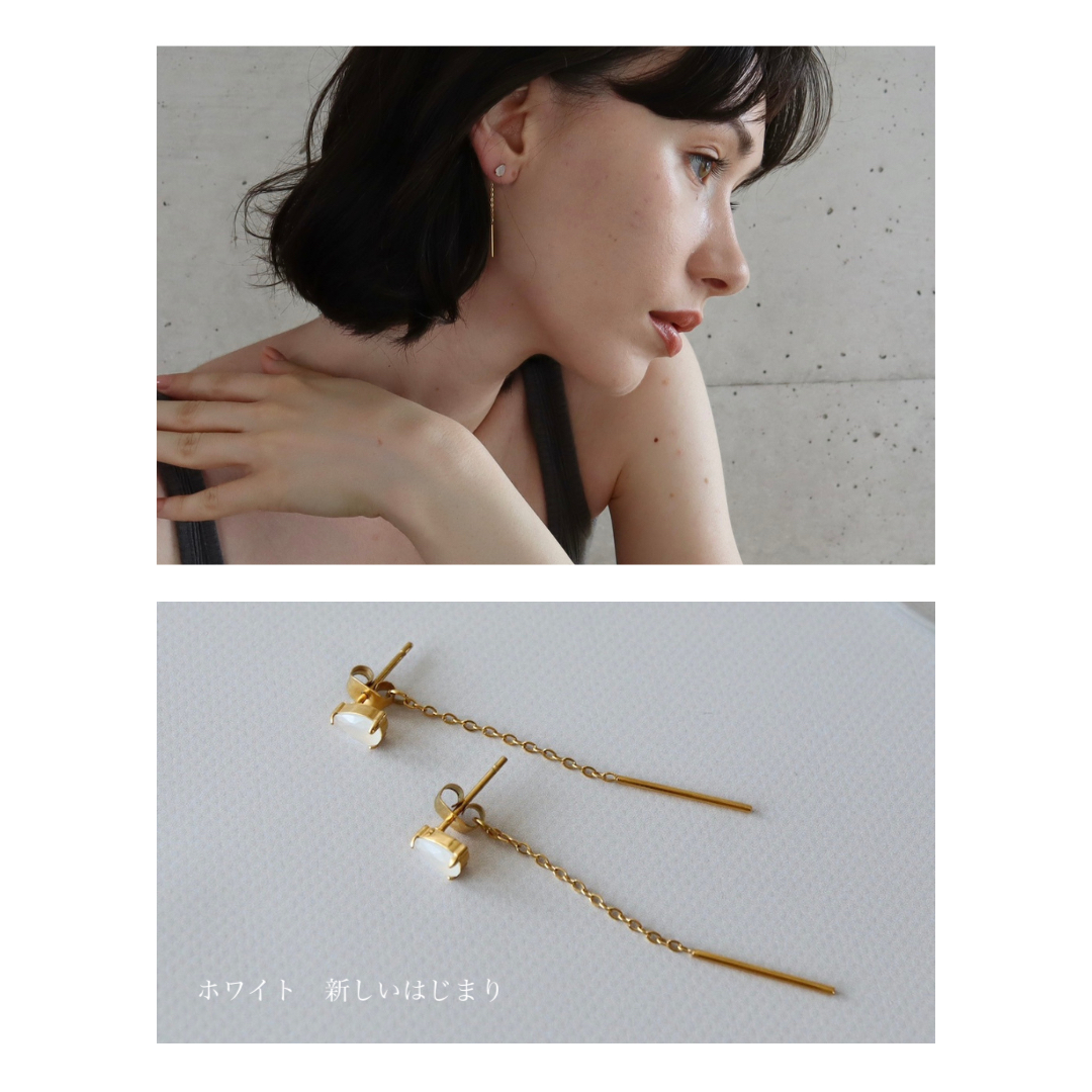 にこ ピアス SJX W】LAB-GROWN DIAMOND (SYNTHETIC DIAMOND)CLICK HOOP