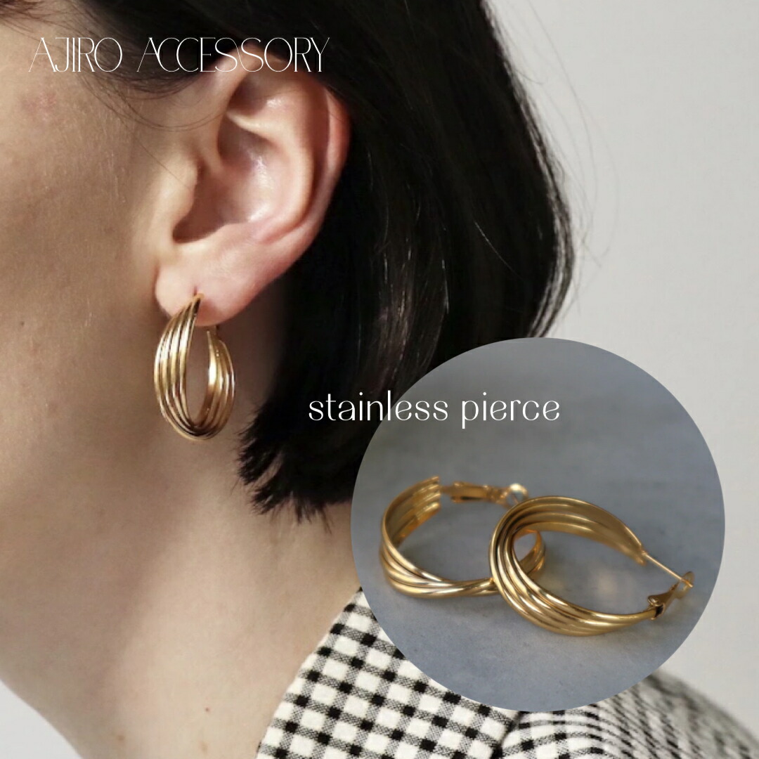 K18 「アミ クローバー」ピアス Orefice