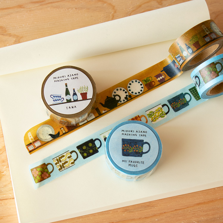 楽天市場 マスキングテープ 浅野みどり My Favorite Mugs Tana Cozyca Products 表現社 マステ Masking Tape 幅広 ステーショナリー おしゃれ プレゼント ギフト レディース Ajisai Apartment