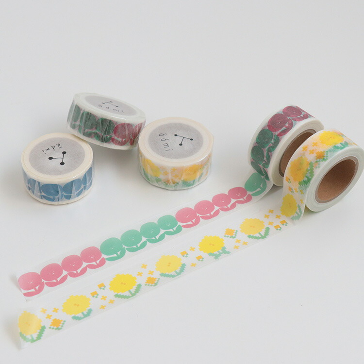 テープ・マスキングテープ aimi マスキングテープ admi ( アドゥミ ) [ 19種 ] 幅20mm×全長10m