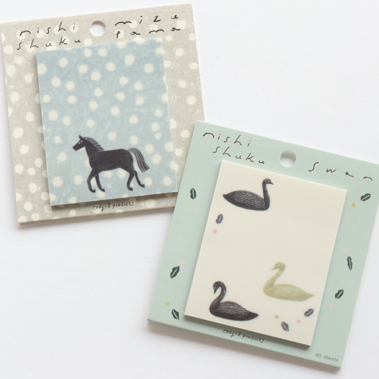 トレーシングペーパーふせん西淑 nishi shuku  西淑[ swan / mizutama ] 