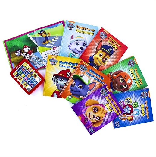 Paw Patrol パウ見回り ミーリーダー ピクチュアブック8ベリューム硬化 Me Reader Electronic Reader And 8 Book Library 英語のオートマチック再生附き添い 英語絵本 Cannes Encheres Com