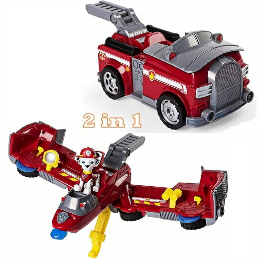 楽天市場 Paw Patrol パウパトロール マーシャル 変形ビークル 消防車からジェット機に Flip Fly Marshall 2 In 1 Transforming Vehicle おもちゃ プレゼント 誕生日 クリスマス ａｊマート