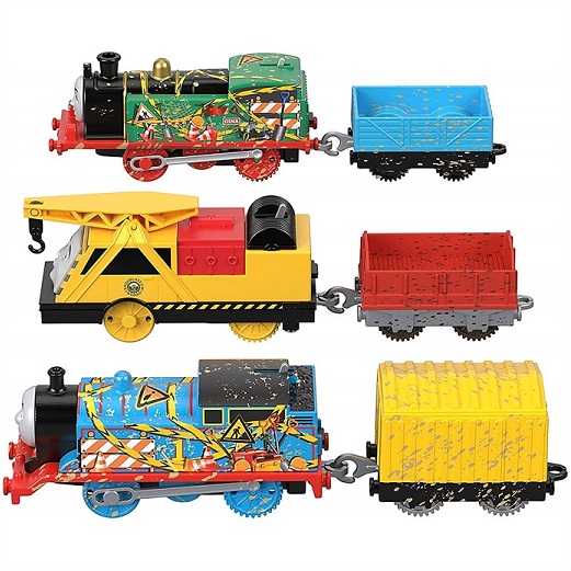 Fisher Price きかんしゃトーマス レースコース会得 コンストラクション エンジン 3土台セッティング Thomas Friends Trackmaster Construction Engine 3 Pack ジーナ ケビン プラレール トイ 弄び物 生れ出る年代 クリスマス 配物 Hotjobsafrica Org