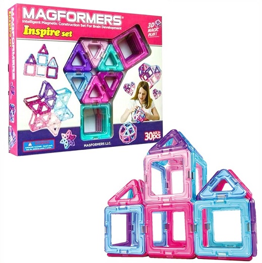 楽天市場 Magformers マグフォーマー インスパイア 30ピースセット ピンク 女の子おもちゃ プレゼント ブロック マグネット 知育玩具 ａｊマート