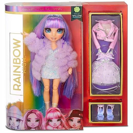 楽天市場 Rainbow Surprise レインボーサプライズ レインボーハイ パープル ファッションドール Rainbow High Violet Willow バイオレット おもちゃ 女の子用 プレゼント Lol プープシー ａｊマート