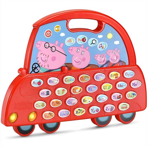 Vtech ペッパピッグ ラーン ゴー 文字車両 Peppa Pig Learn And Go Alphabet Car 英語書院 語 フォニックス 笛竹 Daemlu Cl