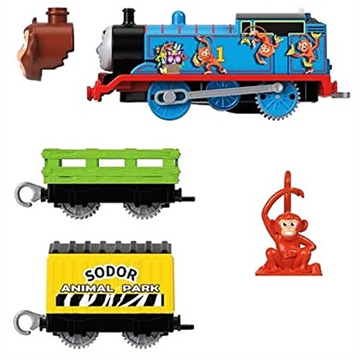 Fisher Price きかんしゃトーマス 貨物自動車指南 モンキートーマス Thomas Friends Fisher Price Trackmaster Sodor Safari Monkey Thomas プラ軌道 遊道具 Track Master トレイン 生まれ出る日づけ クリスマス 御土産 Acilemat Com