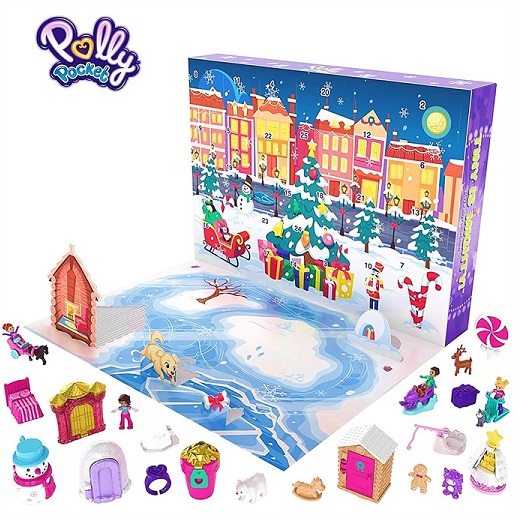 ポーリーポケット アドベントカレンダー Polly Pocket Holiday Advent Calendar フィギュア キャラクター おもちゃ クリスマス 誕生日 カウントダウン Sittingseat Com