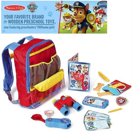 【Melissa & Doug/メリッサ＆ダグ 】 パウパトロール マーシャル パップパック バックパック ロールプレイセット 15ピース/プレゼント/誕生日/クリスマス/リュック/おもちゃ