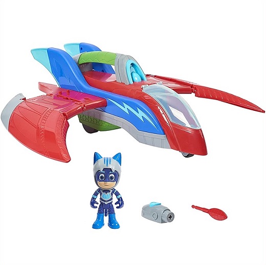 楽天市場 しゅつどう パジャマスク Pj エアージェット キャットボーイ フィギュア付き Pj Air Jet エアジェット Pjマスク Pjmasks ａｊマート