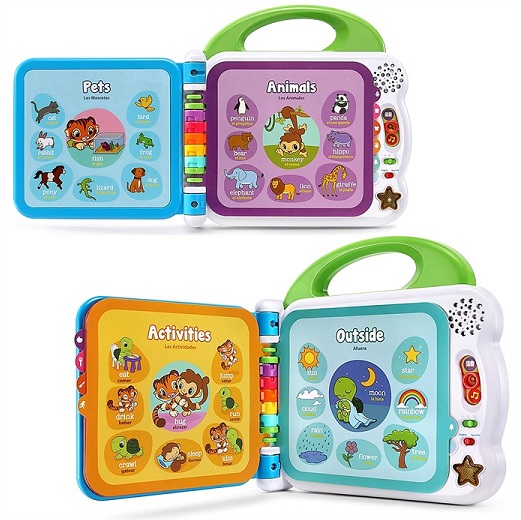 Leapfrog リープフロッグ 100辞年譜 パッティンググリーン Learning Friends 100 Words Book Green 英語修める スペイン語 ワード ラーニング玩び物 字 洟垂 乳児 こども キッズ Vned Org