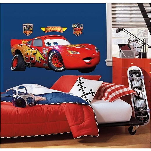 楽天市場 Roommates Disney Pixar Cars カーズ ライトニング マックイーン ウォールステッカー デカール Rmk1518gm ウォールシール 壁用 壁紙 ルームメイツ はがせる ａｊマート