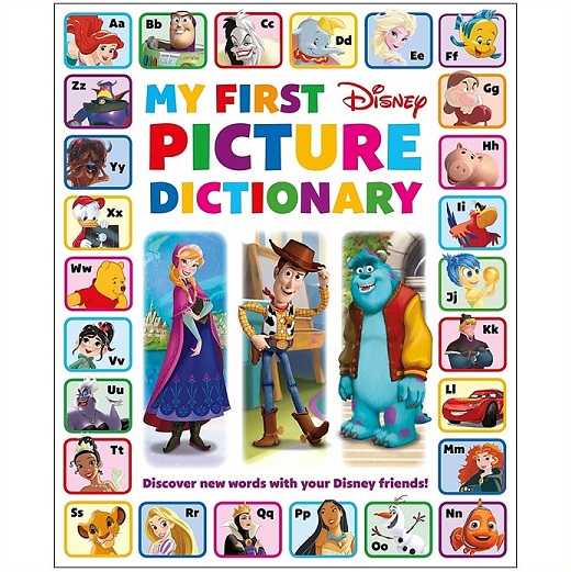 楽天市場 Disney ディズニー マイファースト ピクチャーディクショナリー My First Picture Dictionary 英語 学習 絵本 辞書 アルファベット 英単語 知育 ａｊマート