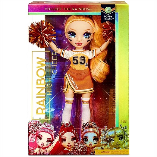 【Rainbow High Cheer】 レインボーハイ チア ポピーローワン オレンジ ファッションドール サプライズ/おもちゃ/女の子用/プレゼント/lol/プープシー