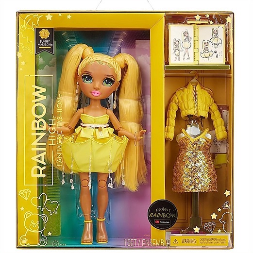 【Rainbow High】 レインボーハイ ファンタスティックファッション サニーマディソン イエロー ファッションドール サプライズ/おもちゃ/女の子用/プレゼント/lol/プープシー