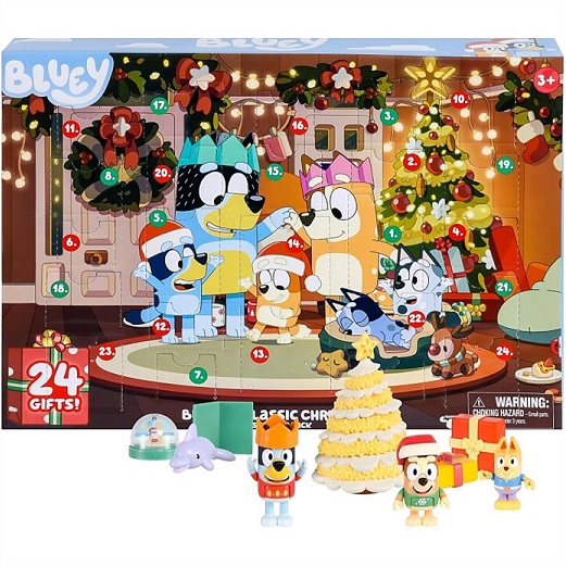 Bluey ブルーイ アドベントカレンダー ブルーイ クラシッククリスマス サプライズパック/フィギュア/キャラクター/おもちゃ/クリスマス/誕生日/カウントダウン/Advent Calendar