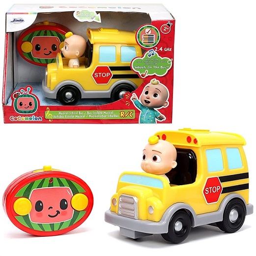 【Jada Toys/ジェイダトイズ】 Cocomelon ココメロン スクールバス ラジコンカー リモコンカー/イエローバス/JJ/ＲＣカー/おもちゃ/クリスマス/誕生日/フィギュア/