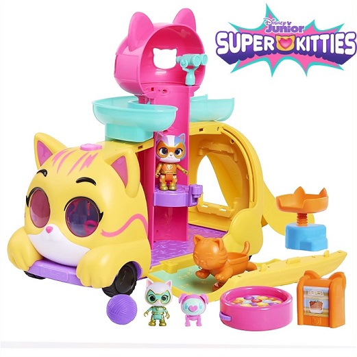 【Disney Junior Super Kitties】 ディズニー ジュニア スーパーキティー Purr ‘N’ Go ライト＆サウンドプレイセット/おもちゃ/Just Play/フィギュア