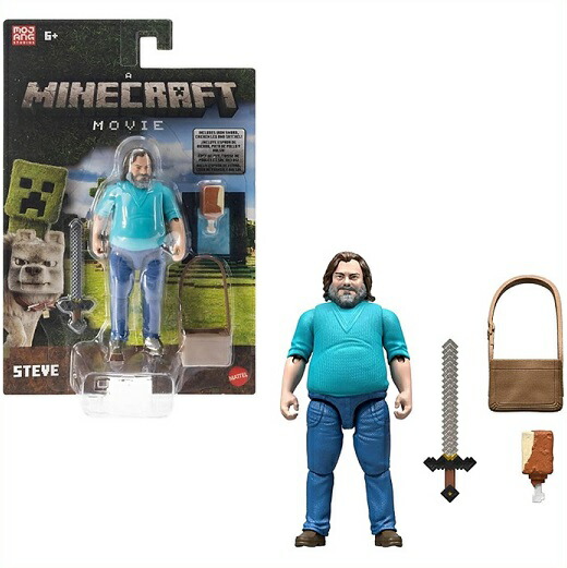 マインクラフト　マテル　 映画 スティーブ　フィギュア ダイヤモンド　デニス Amazon.co.jp: Mattel マインクラフト 4インチ マインクラフト