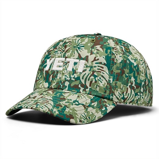 新品【YETI】 ハイビスカス柄 イエティ ロゴタイプ 野球 旗がしら 刺しゅうロゴタイプ 緑であること/かぶり笠/旗がしら/CAP/難民キャンプ/アウトドア/沖釣り/魚釣り/