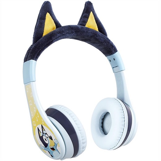 eKids【Bluey ブルーイ】 ワイヤレス ヘッドホン 内臓マイク・音量制限機能付き 子供用 ヘッドフォン キッズ Bluetooth ブルートゥース ボイスチャット