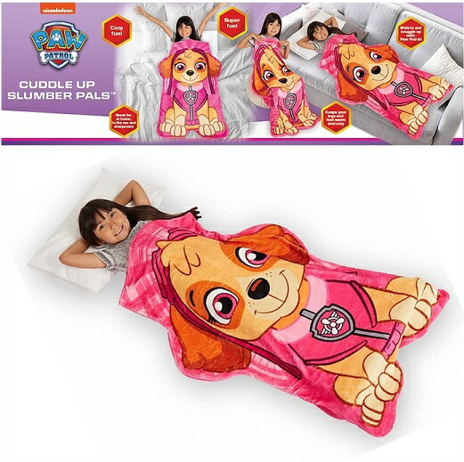 Paw Patrol パウパトロール オールインワン ブランケット スカイ 117 53 3cm キッズ 女の子 子供 ひざ掛け 寝袋 毛布 フリース 幼児用 お昼寝マット マイクロファイバー Ipag Org