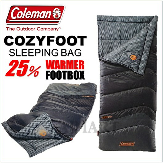 楽天市場 コールマン寝袋 コージーフット Coleman Cozyfoot グレー系 封筒型寝袋 シュラフ スリーピングバッグ キャンプ アウトドア コールマン 寝袋 ａｊマート