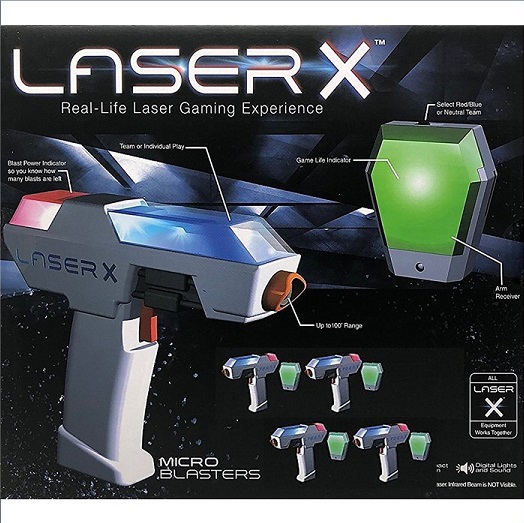 【楽天市場】【LASER X】レーザーX リアルライフ レーザーシューティングゲーム レーザーガン 4セット シューティングゲーム/レーザー