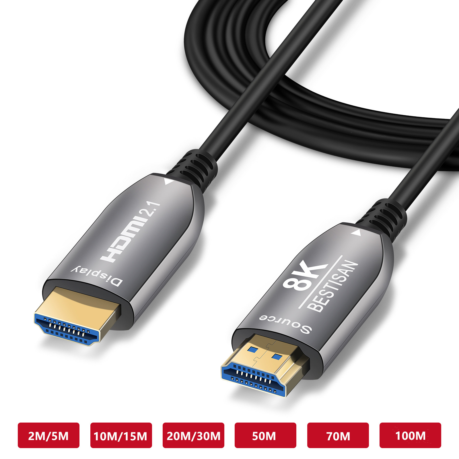 楽天市場】光ファイバー HDMI 8K AOC BESTISAN HDMI ARCケーブル 2m 