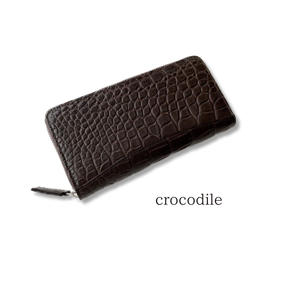 【美品】crocodile クロコダイル 古銭入れ 鰐革 ワニ皮 本革 1030 MGSABLE コインケース クロコダイル レディース メンズ ワニ革