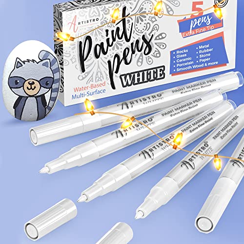 【楽天市場】White Paint Pen ホワイト ペイントペン ロックペインティング 石 セラミック 陶器 タイヤ ガラス 木 布 生地