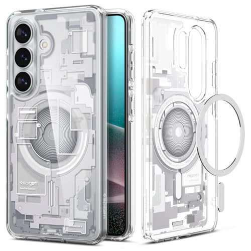Spigen 創業19年の技術力 Galaxy S26 ケース MagSafe対応 米軍MIL規格 ストラップホール 耐衝撃 ウルトラ ハイブリッド マグフィット (ゼロ ワン ホワイト) ACS10972