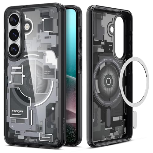Spigen 創業19年の技術力 Galaxy S26 ケース MagSafe対応 米軍MIL規格 ストラップホール 耐衝撃 ウルトラ ハイブリッド マグフィット (ゼロ ワン ブラック) ACS10971