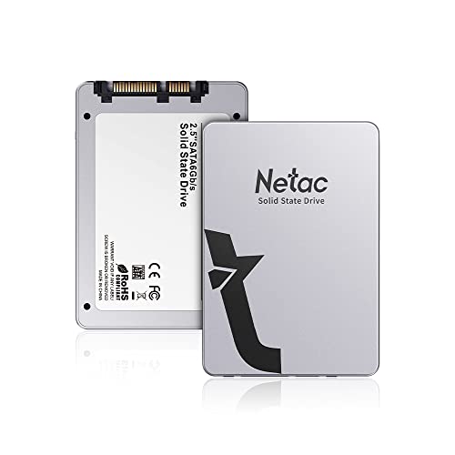 Netac SSD 1TB 内蔵 2.5インチ SATA3 6Gb/s 7 3D NAND FLASH PS4動作確認済 耐衝撃/耐振?/超高速/金属の質感 シルバー - 正規品認証