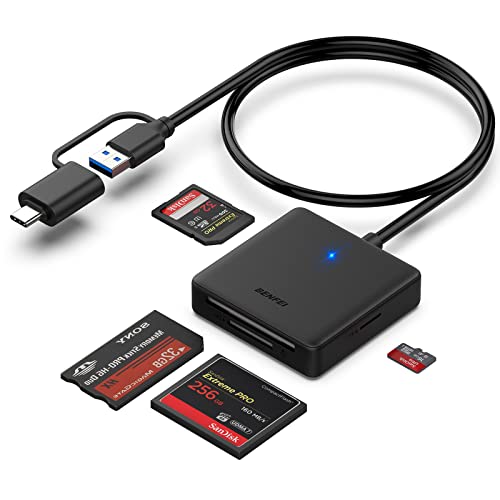 楽天市場】BENFEI USB 3.0/USB-C カードリーダー 4-in-1 SD/TF(Micro