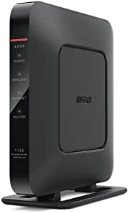 BUFFALO WiFi 無線LAN ルーター WSR-1166DHP3/MBK 11ac ac1200 866+300Mbps デュアルバンド 3LDK 2階建向け iPhone8/iPhoneX/iPhoneXS/ Echo メーカー動作確認済み
