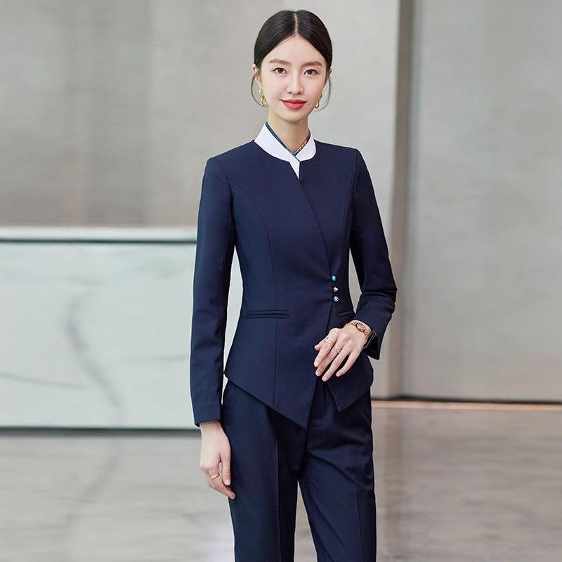 セットアップ 制服 レディース お上さん用 御前上等感 泊まり 泊まり向こう正面 受け入れ 受け付け 美容院 エステ 赤ちょうちん 執務室 事務服 商行為 応接間乗務員 より良い ジレ ポリエステル 春夏