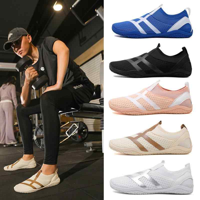 トレーニングシューズ ユニセックス 男女兼用 メンズ レディース プロ仕様 多目的 ジム フィットネス ヨガ 筋トレ ウェイトリフティング 水陸両用 スイミング アクア 防滑 通気性 軽量 ペア スリッポン