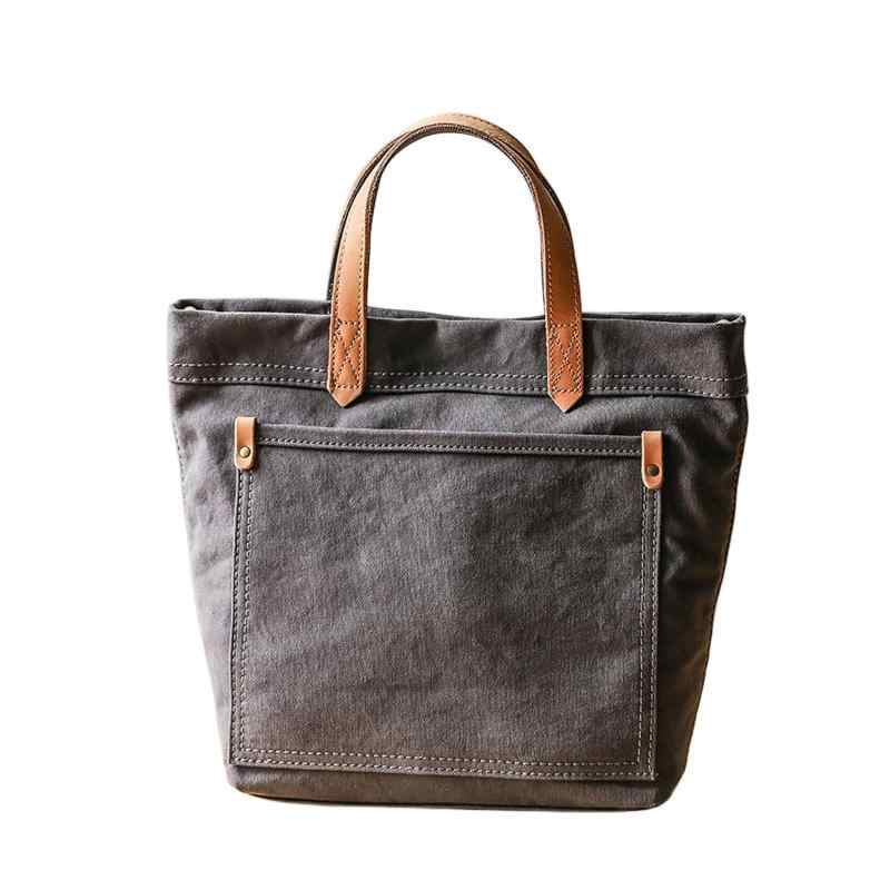 クリスマス ギフト トートバッグ パラフィン加工帆布×レザー トートバッグ&スマホミニショルダー ネイビー×ブラウン 楽天市場】パラフィン加工帆布×レザー トートバッグ&スマホミニ