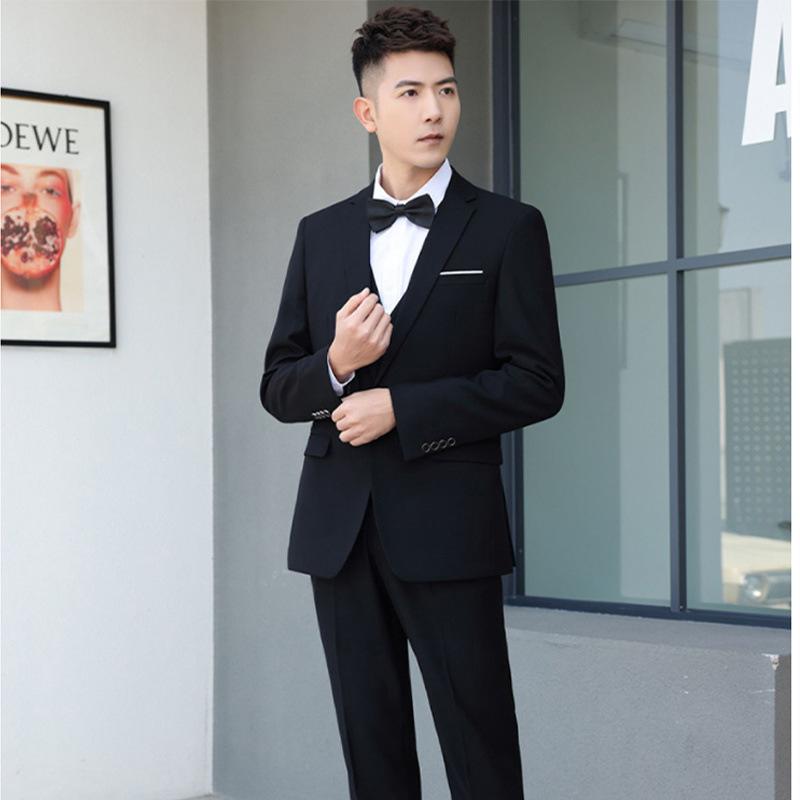 フォーマルスーツ メンズ 男性用 結婚式 披露宴 礼服 ゲスト ベストマン お揃い スリーピース セットアップ ジャケット ベスト シャツ パンツ 大きいサイズ 6,797円