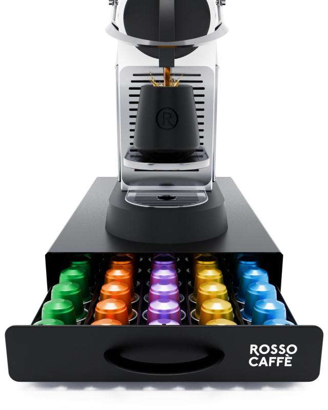 楽天市場】ロッソカフェ ネスプレッソ カプセル 収納 金属製