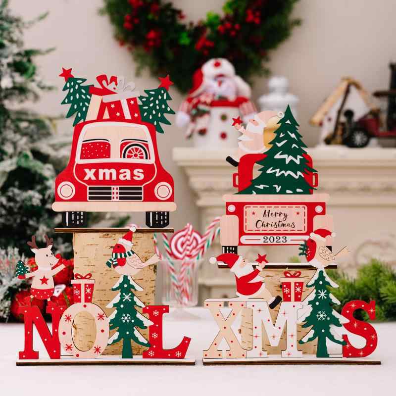 置物 クリスマス 木製 アルファベット かわいい 英字 卓上 玄関 オフィス リビング インテリア 飾り デコレーション オブジェ プレゼント ギフト おしゃれ 北欧風 ナチュラル