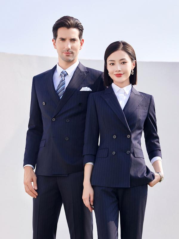 スーツ メンズ 男性用 セットアップ ダブルブレスト ブルーストライプ ジャケット フォーマル 礼服 ビジネス 通勤 オフィス 結婚式 ウェディング 新郎 パーティー ポリエステル スリムフィット ノーアイロン シワになりにくい ピークドラペル